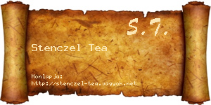 Stenczel Tea névjegykártya